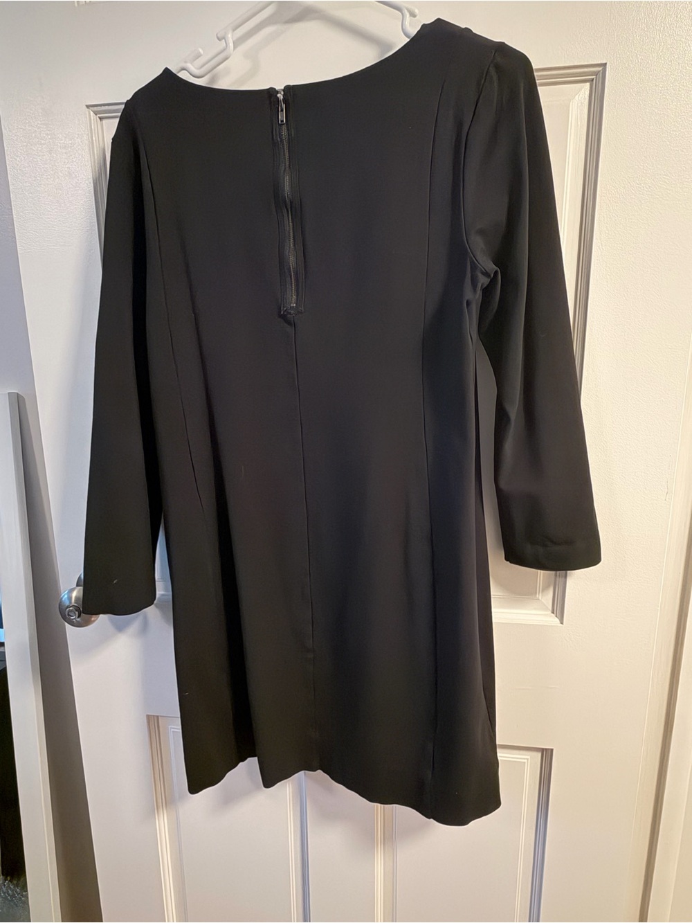 J. Crew Black Long Sleeve Shift Dress - Simple Silhouette - Picture 3 of 4